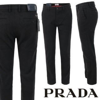 P. 25FW 삼각로고 스트라이프 모직 슬랙스 ☆모직 원단☆