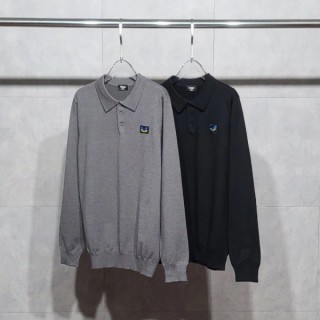 FD 로고와펜 긴팔 카라 니트