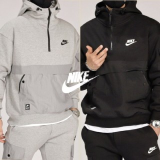 나* 3단 헤비 반집업 기모 후드 세트 (남여공용)