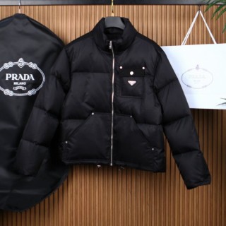 프* 리나일론 크롭 다운 재킷