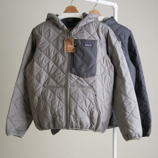 [ p ] 맨즈 다이아몬드 퀼티드 보머 후디 자켓