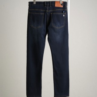 [ L] LV스틸로고 레더패치 데님진