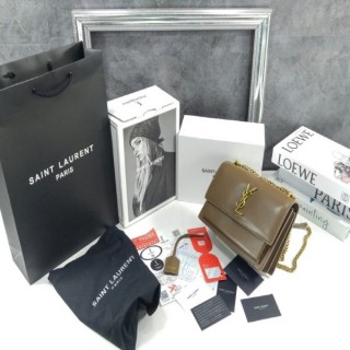 생** 부드러운 가죽 소재의 sunset 미디엄백 fox (풀박스)