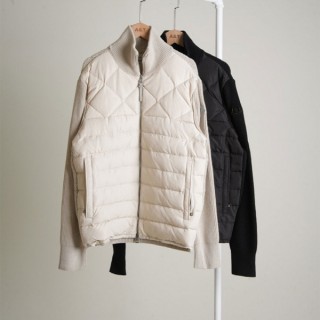 패널 니트 패딩 다운자켓