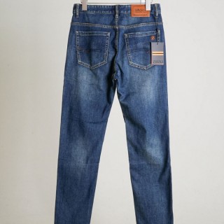 [ Z ] 엠블럼 포켓 자수 로고 슬림핏 데님 팬츠