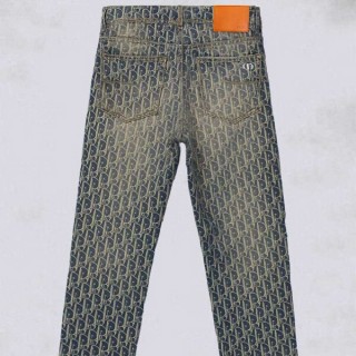 [ D ] 오블리크 워싱 스트레이트 데님 팬츠