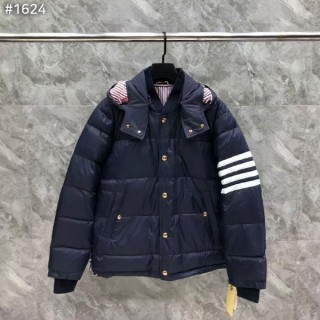 톰* 마테 4선 후드 다운 봄버 자켓