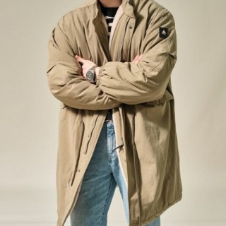 무* 밍크퍼 야상패딩