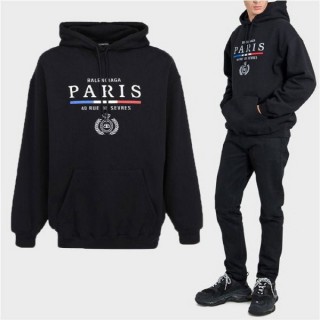 발* 삼색라인 파리스 로고 나염 후드티