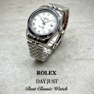 로* 데이저스트 화이트다이얼 남성용