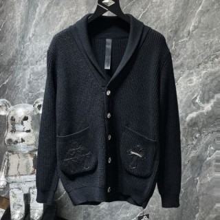 크* 가죽패치 숄카라 가디건