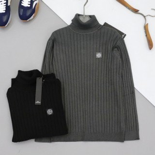 수입 컴퍼스 패치 골지 니트 터틀넥