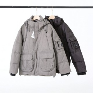 [ C ] 투포켓 고글 후드 패딩 자켓