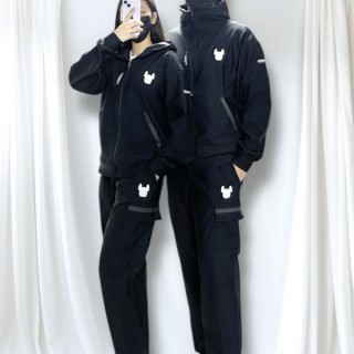 라* 후드 기모 집업 세트 (남여공용)