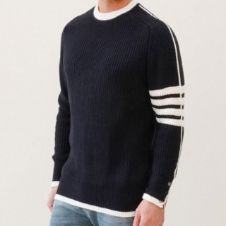 [ T ] 남성 소매배색 4선완장 와플니트