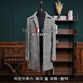 [TB] 하운드투스 체크 울 코트