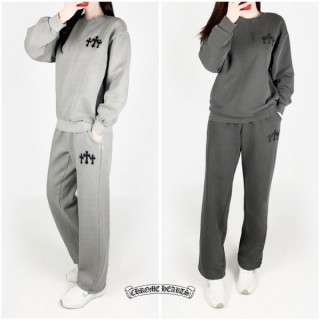 크* 맨투맨 일자바지 기모 세트 (남여공용)