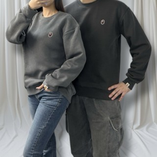 B* 기모 피그먼트 맨투맨 (남여공용)