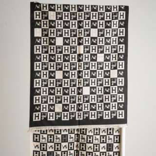 [ H ] 남여공용 H로고 패턴 울 머플러