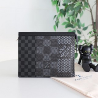 [ L.V ] 수입 한정판 포쉐트 보야주 다미에 3D 그라파이트