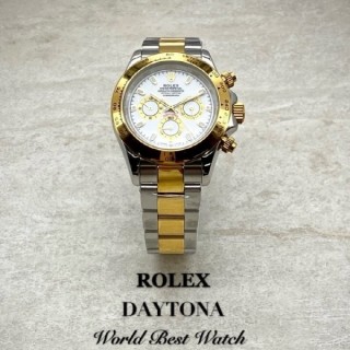 로* 데이토나 화이트다이얼 콤비