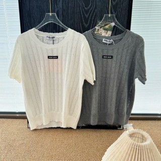 미*** 25 로고패치 펀칭 니트 - 수입 (여성)