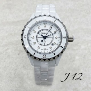 샤* J12 화이트베젤 화이트 다이얼