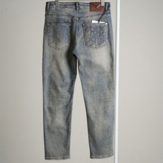 [ P ] 레더패치 삼각로고 데님진