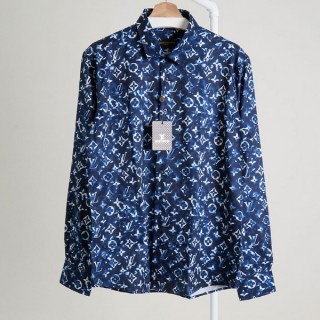 [ L ] 모노그램 슬리브드 패턴 셔츠 (세일)