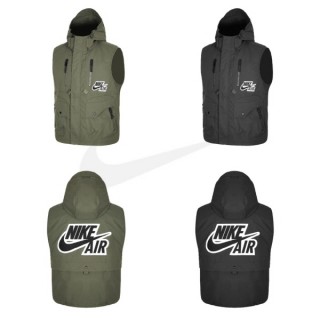 나* 자수패치 빅로고 야상 조끼