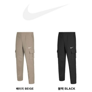 나* 자수로고 카고 스트레이트 기모 팬츠