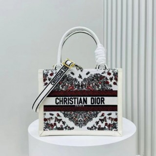 디* 고급 자수 북 토트백 스몰