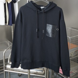 로** 가죽패치 후드