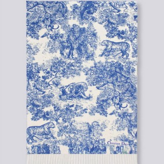 [ D ] Toile De Jouy 새비지 클래식 울 자카드 태슬 숄 머플러