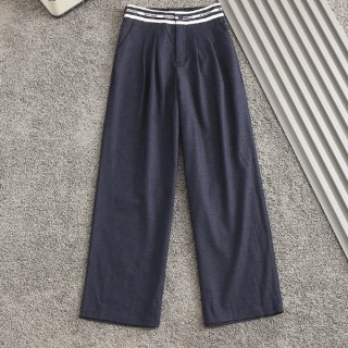 미* 스판와이드 밴딩로고 데님팬츠 커스텀 (여성)