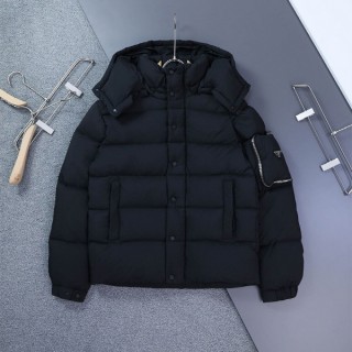 [ P ] 포켓 삼각로고 후드 구스 패딩 점퍼 (여성)