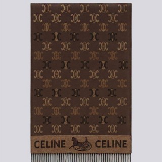 [ C ] 빈티지 믹스 트리옹프 울 자카드 태슬 숄 머플러