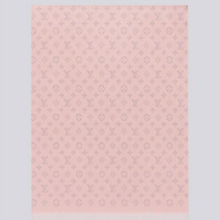 [ L ] 모노그램 울 자카드 태슬 숄 머플러