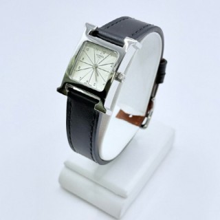 에* H아워 은장 여성용 시계 블랙(바레니아)