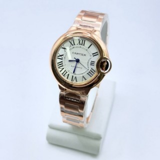 까* 발롱 블루 드 워치 33mm 오토매틱 핑크 골드