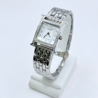 에* 실버 메탈 워치