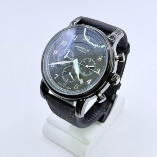 몽* 스타 레거시 크로노그래프 올블랙세무 박서준시계