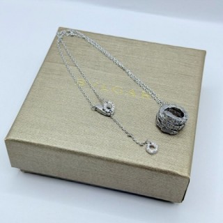 불* 세르펜티 바이퍼 네클리스 화이트 골드 다이아몬드