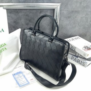 보** 멀티플패턴 위빙 브리프케이스 토트백 겸 크로스백 (블랙)