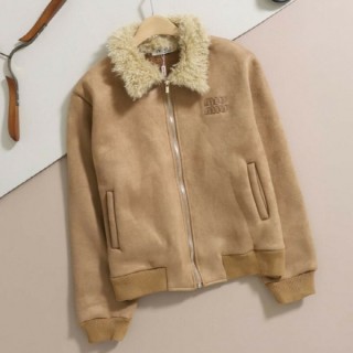 [ m ] 수입 시어링 카라 스웨이드 집업 자켓 (여성)