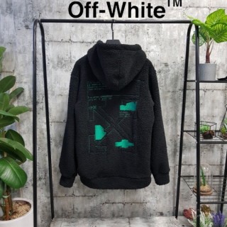 OFF 그린로고 덤블 후리스 자켓