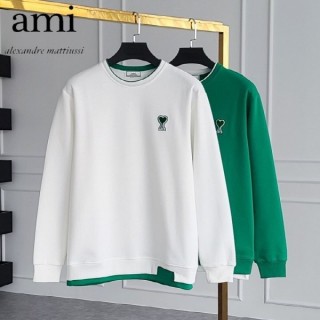 AM 그린하트 레이어드 맨투맨