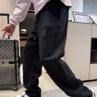 크* 홀스슈 레더 크로스 스웻 팬츠