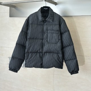 디* D197 (최상위버전) 오블리크 자카드 구스 다운 오버셔츠 패딩