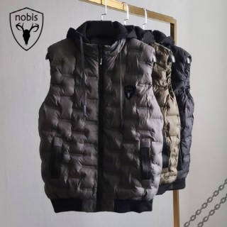 NBS 리키 바비 후드 패딩조끼